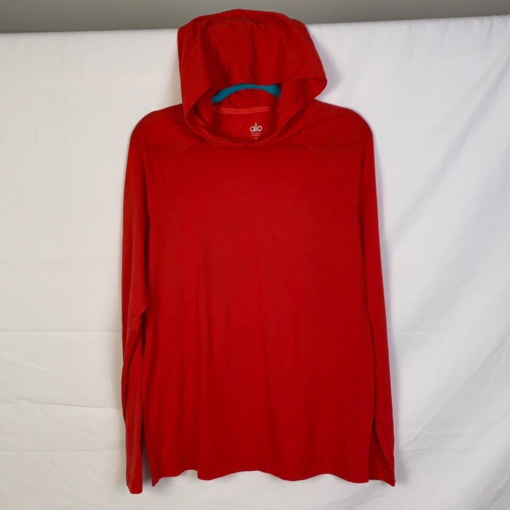 COPY - Ultra light weight Alo red hoodie